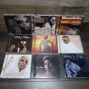 Mary J Blige Lot of 9 CDs Christmas Stronger 4411 Tour London Sessions